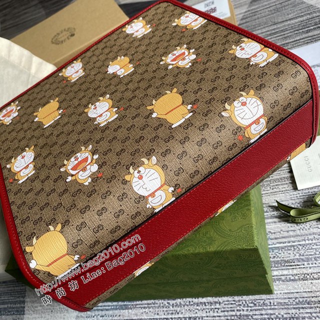 Gucci新款女包 古馳GG系列2021新款兒童托特購包購物袋 Gucci方形復古手提袋肩背包 605614  ydg3218
